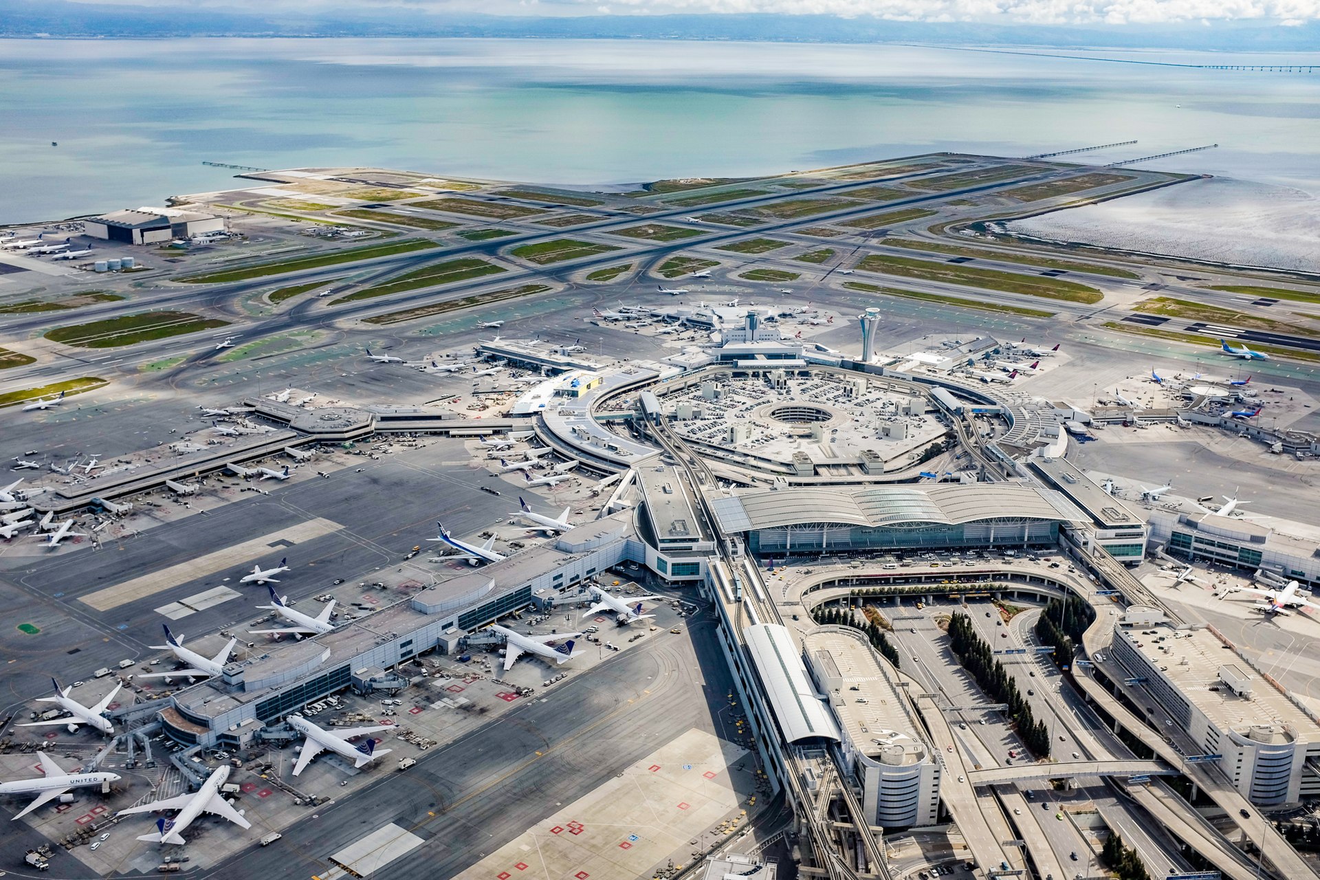 San Francisco International Airport from the air